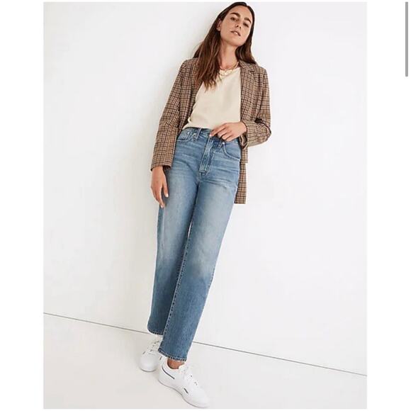 Madewell The Perfect Vintage Straight Denim Blue Jeans - Picture 1 of 7